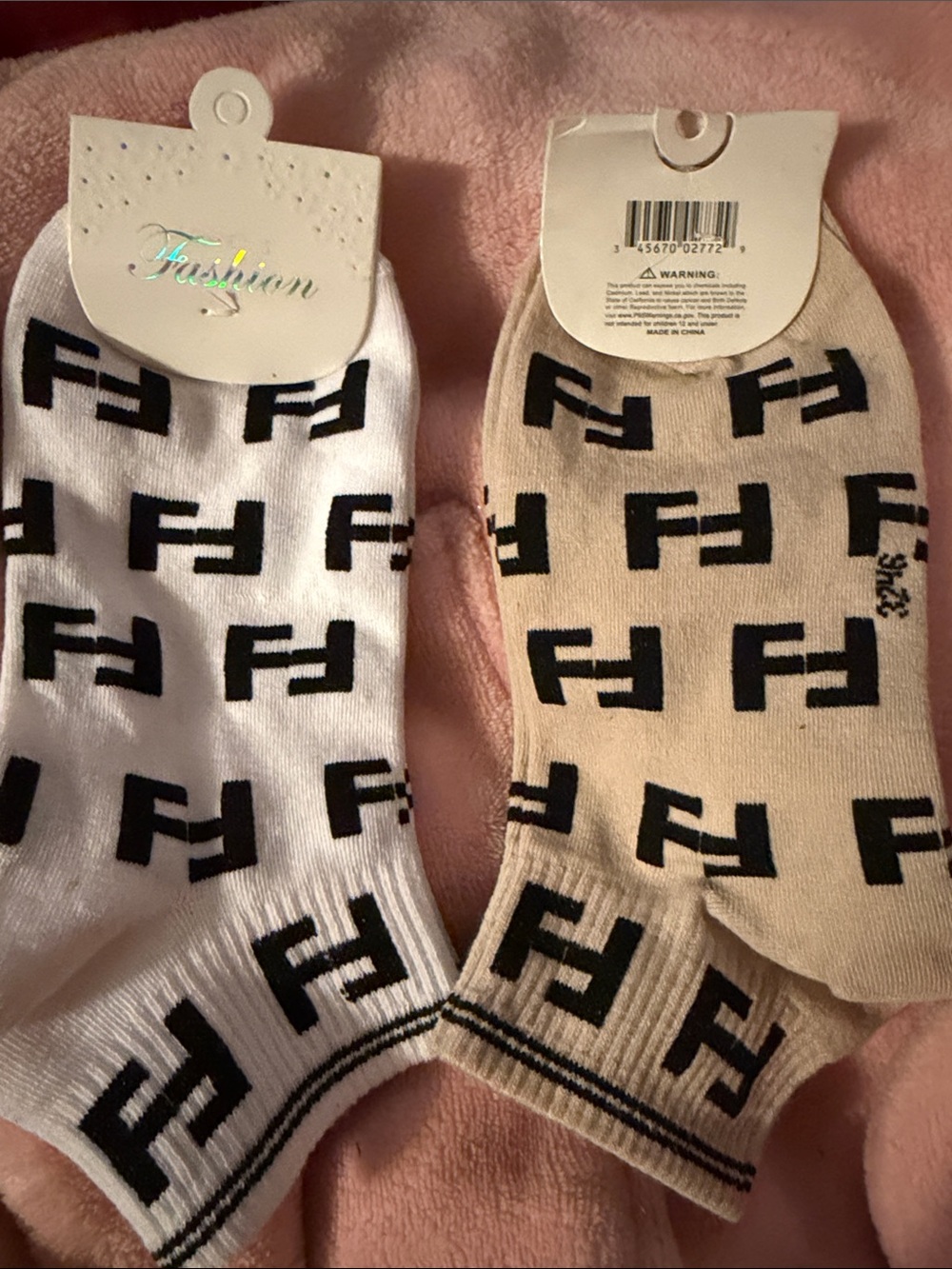 2 pairs designer socks